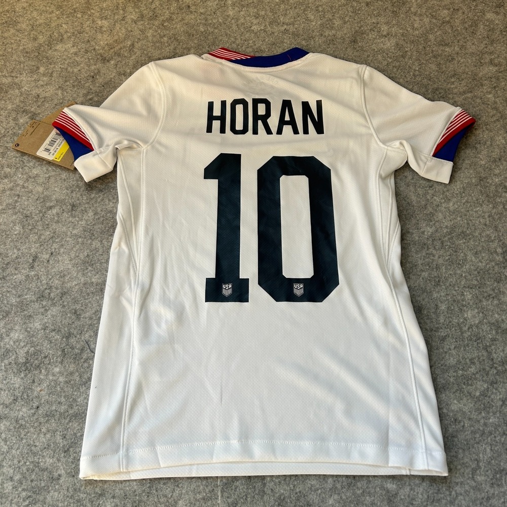 Nike Lindsey Horan/Heaps #10 USWNT Home Jersey White Kids Small $125